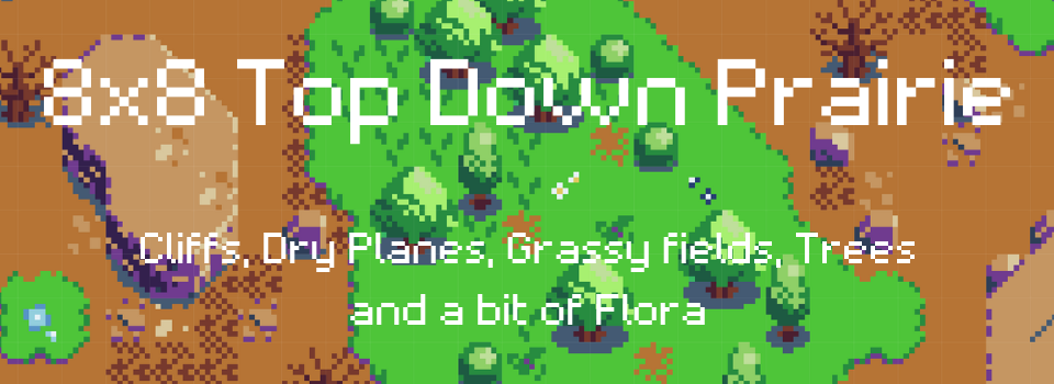 8x8 Top-Down Prairie RPG Assets