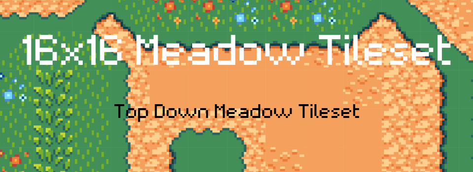 16x16 Top-Down Meadow Tileset