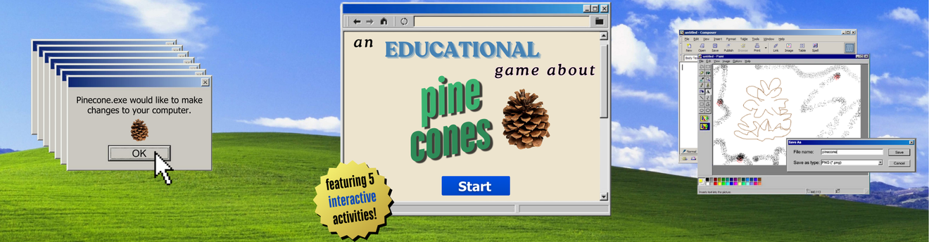 An Educational Game about Pinecones