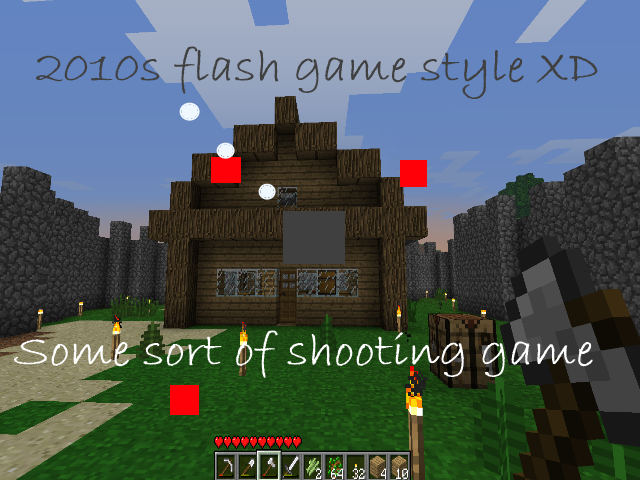 Shoot mine build game