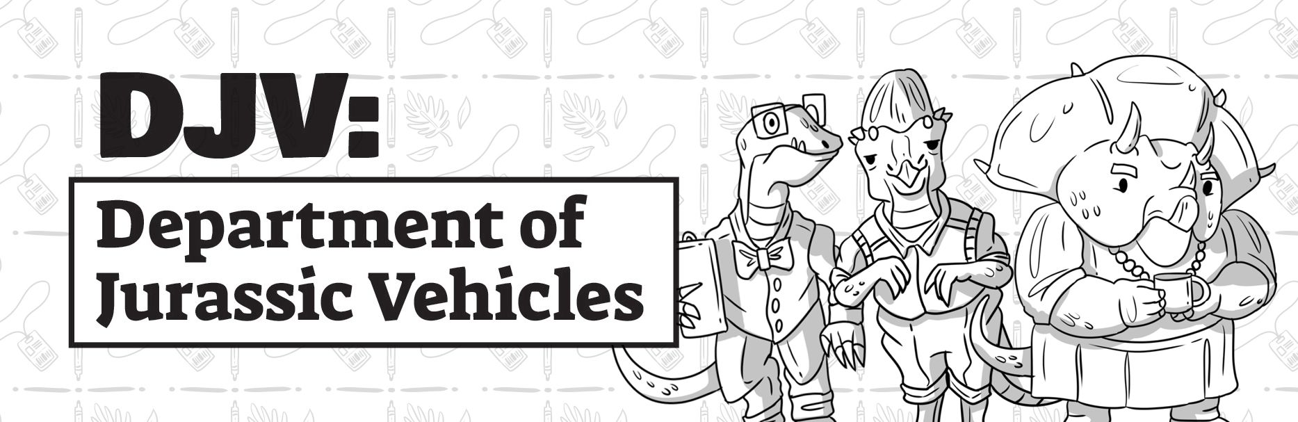 DJV: Department of Jurassic Vehicles - One Page RPG