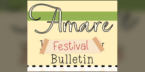 Cover image for Amare Festival Bulletin 2025