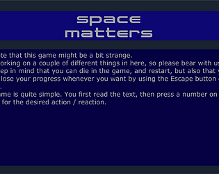 Space Matters