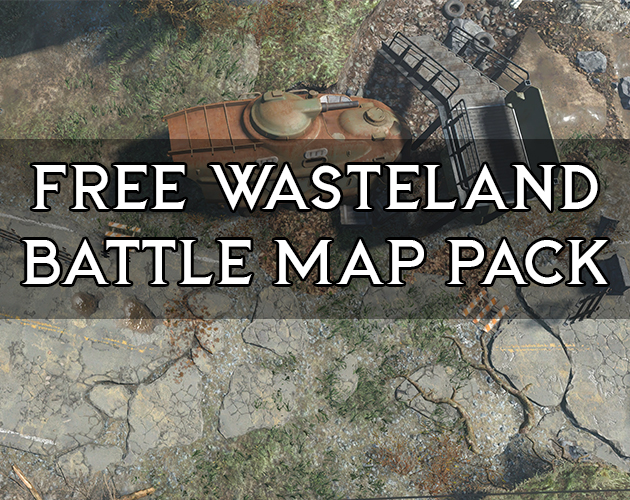 Fallout Scenes Battle Map Screenshot Pack FREE Wasteland TTRPG VTT 