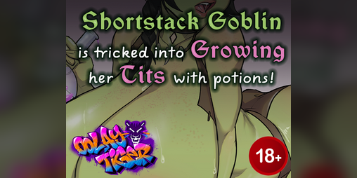Cover image for [18+] Shortstack Goblin is tricked into Growing her Tits with Potions! (EroAudio)