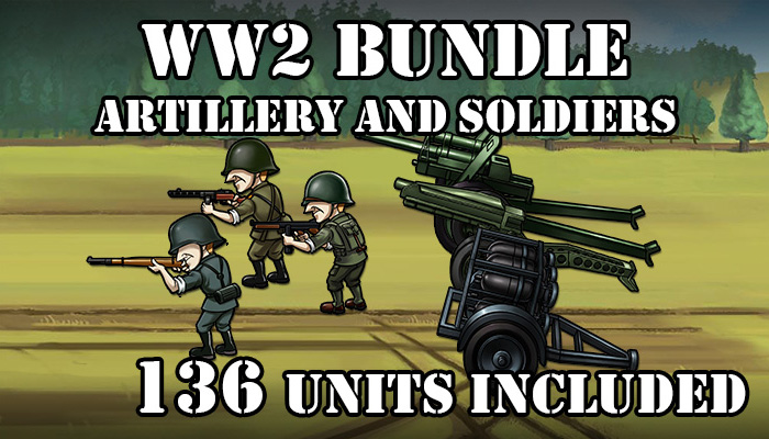 WW2 ARTILLARY & SOLDIERS BUNDLE (Save 15%)