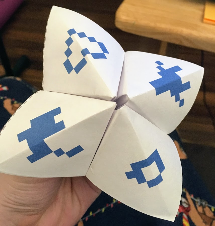 bitsy cootie catcher by onion