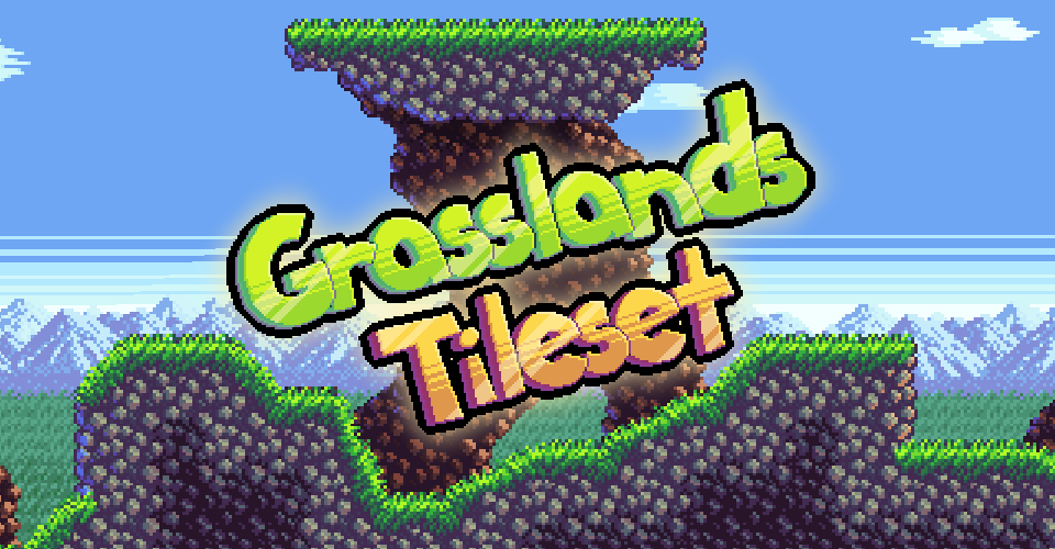 Free Pixel Art Grasslands Tileset