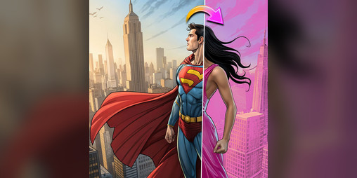 Cover image for Superman to wife gender bender transformation