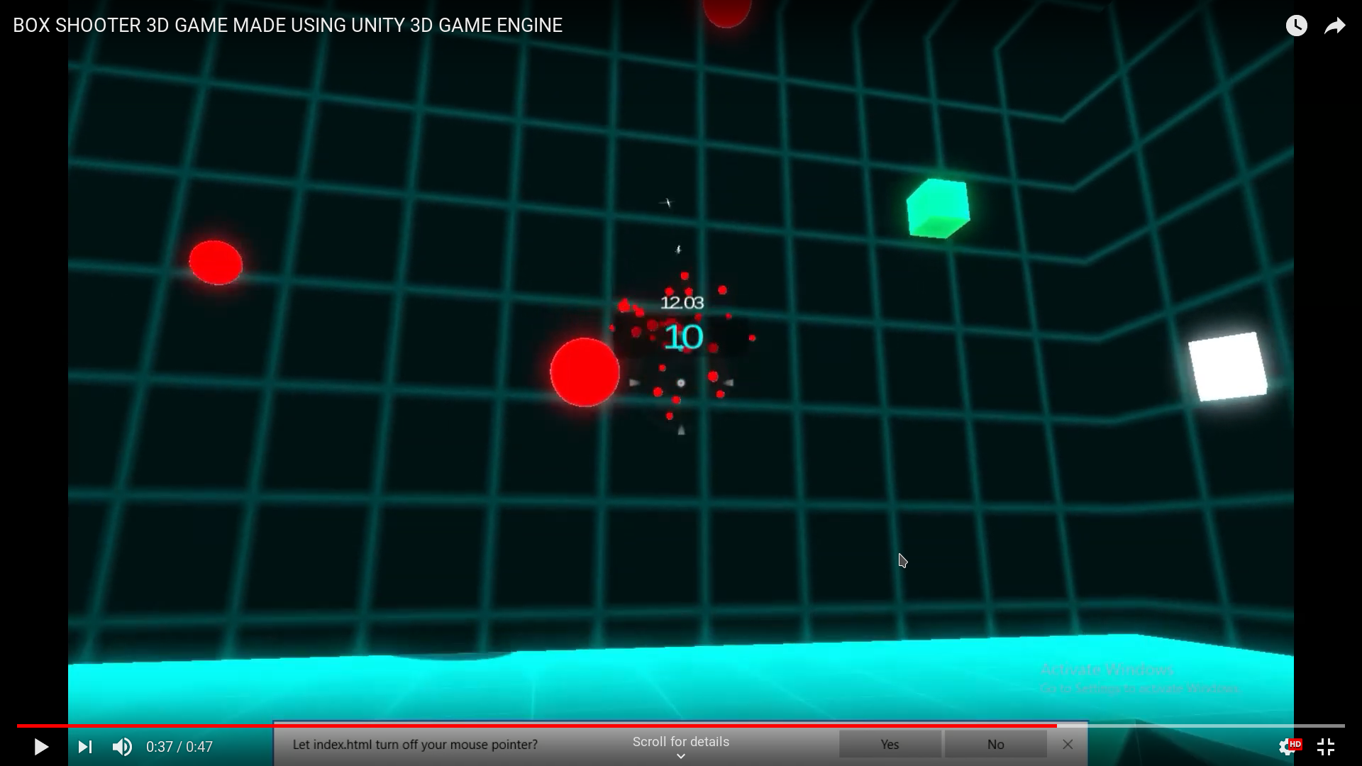 Box shooter in Unity 3D