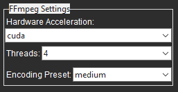 FFmpeg Settings