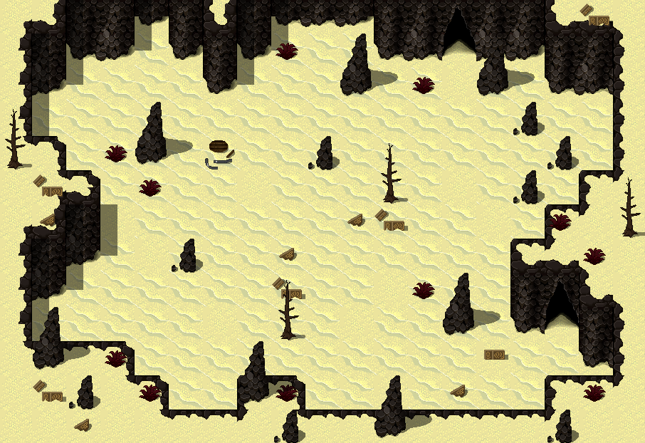 Scorched DESERT - 48x48 Tileset (RPGM MV/ MZ)