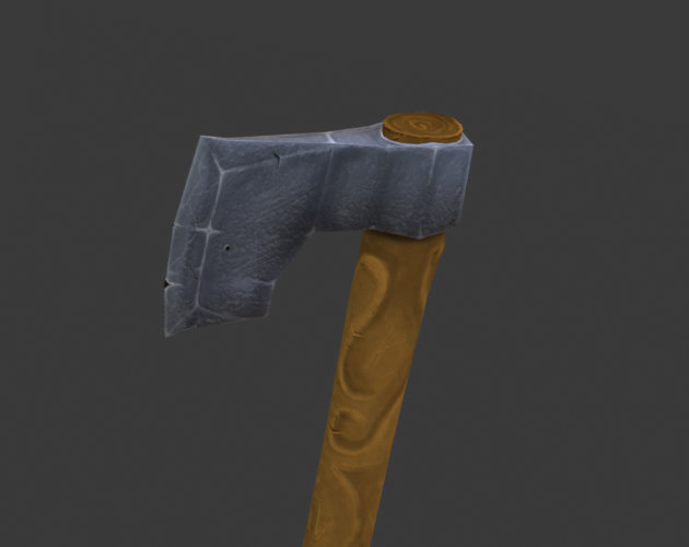 hand painted axe by sicon