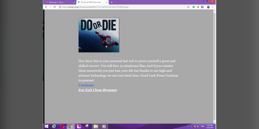 Cover image for Do-Die.(A Text Based Trivia Of Survival)