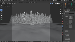 Christmas Balls Catcher Environment In Blender Viewport