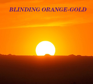 Cover image for blinding orange-gold