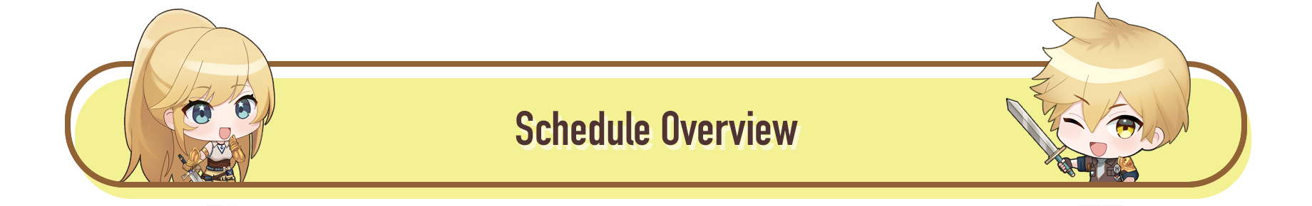 Schedule Overview