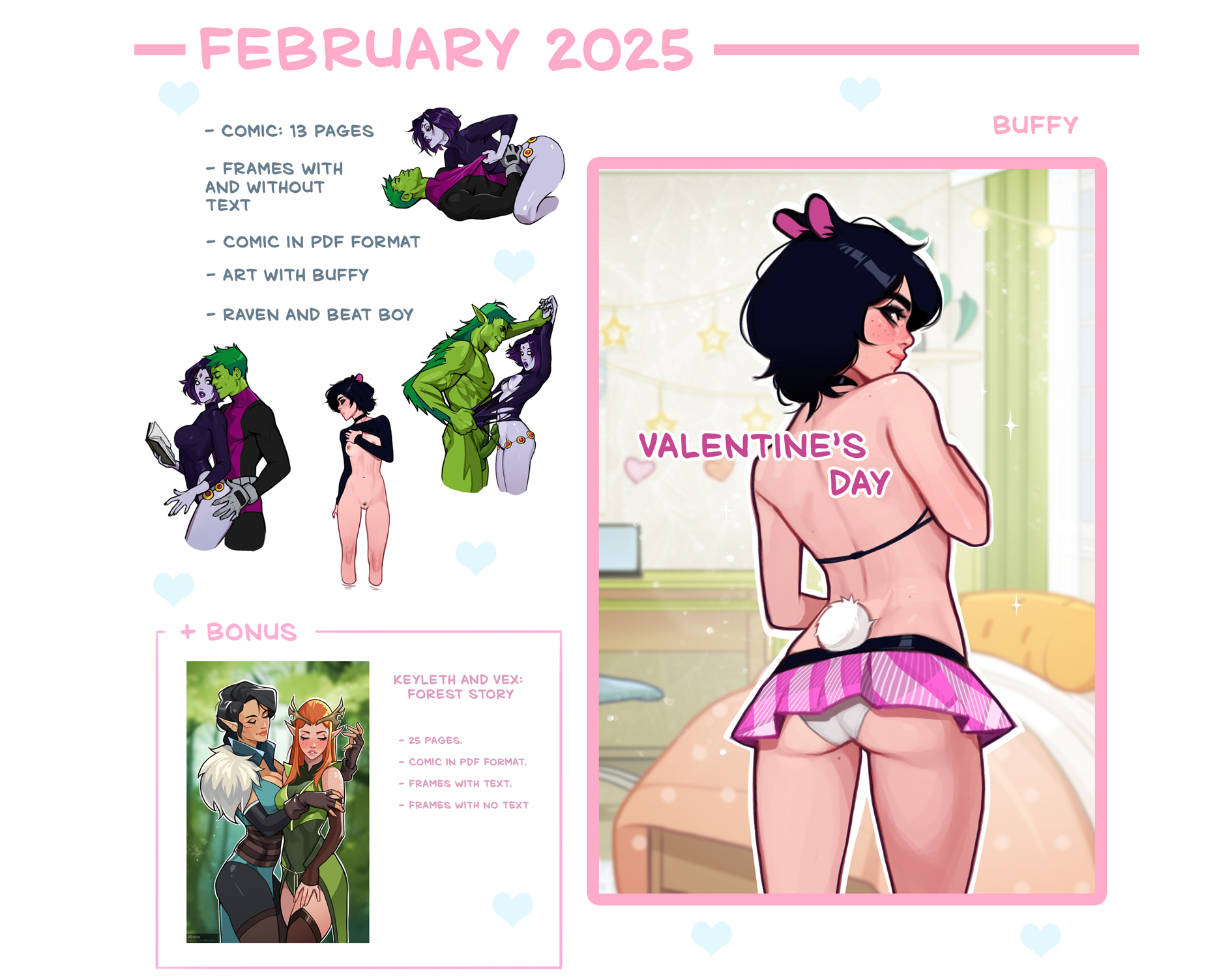 Cover image for Patreon reward. February 2025.
