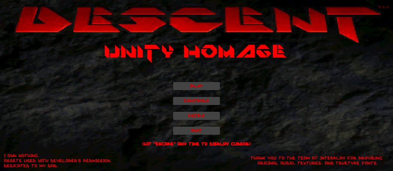 Descent Homage (Unity)