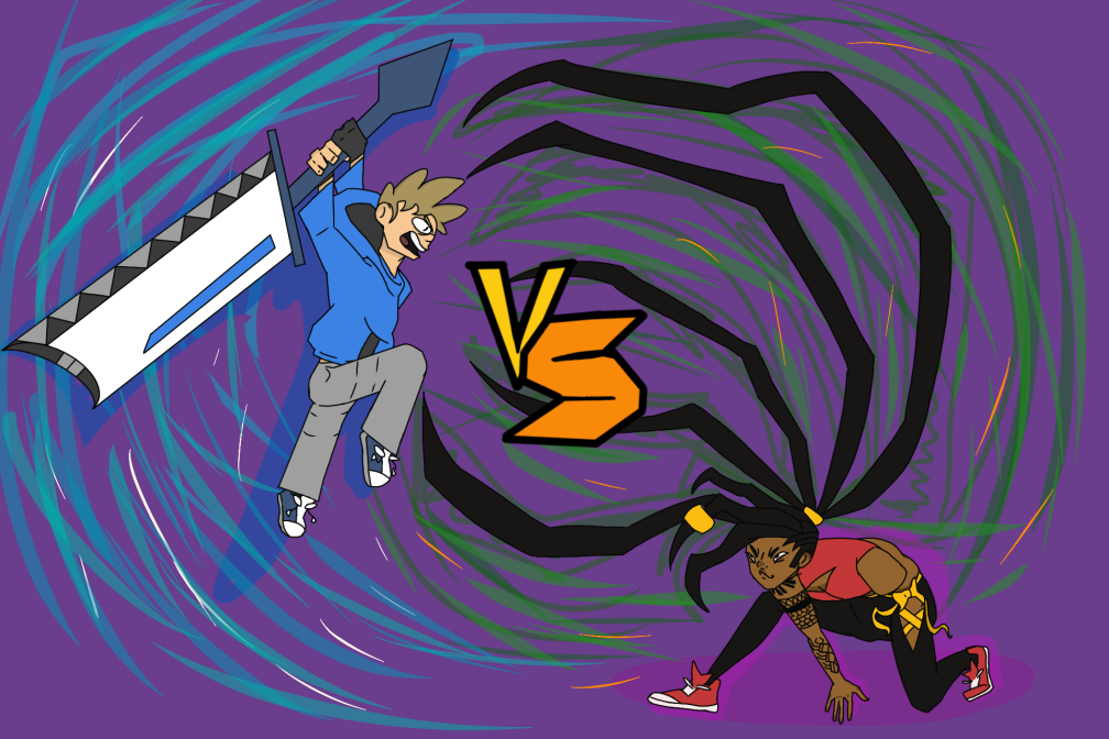 Jack Knife vs Isagai promo art Jack Knife vs Isagai promo art