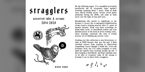 Cover image for STRAGGLERS: assorted inks & scraps 2014-2020