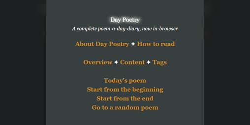 Cover image for Day Poetry: in Twine