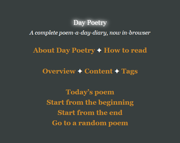 Cover image for Day Poetry: in Twine