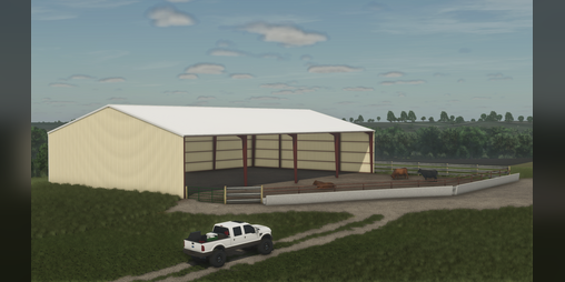 Cover image for FS25 Large Metal Frame Shed