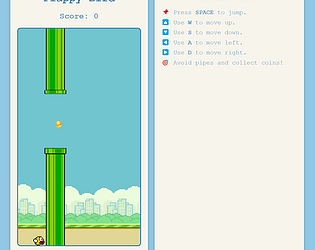 Flappy Bird | Arcade Game JS, HTML, CSS