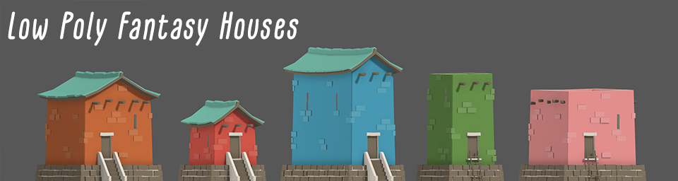 Low Poly Fantasy Houses
