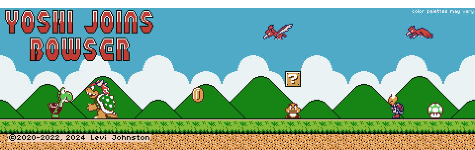Yoshi Joins Bowser
