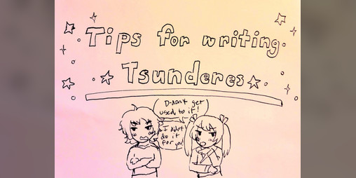 Cover image for tiny tips for writing tsunderes
