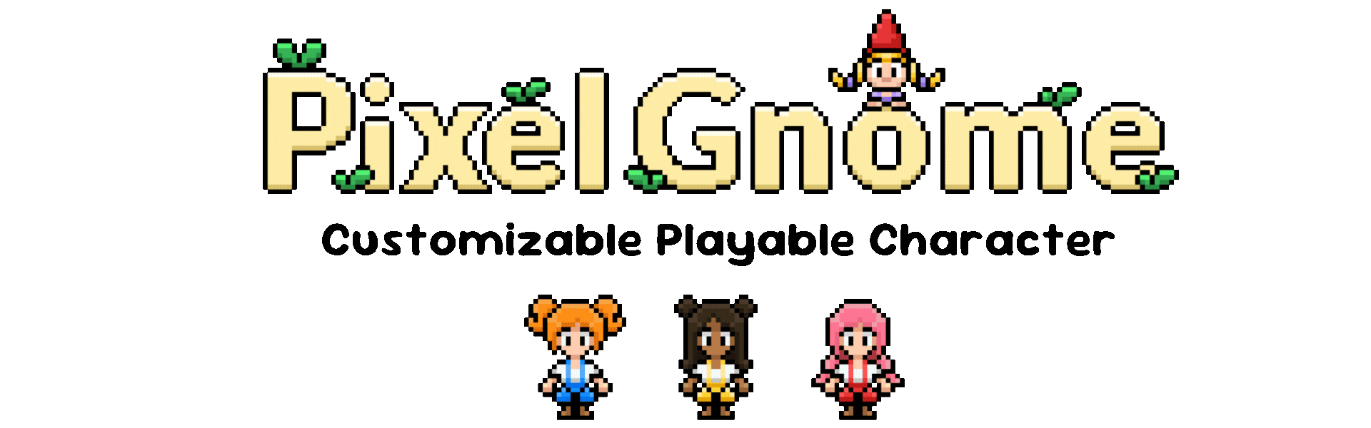 Pixel Gnome: Customizable Playable Character Pack