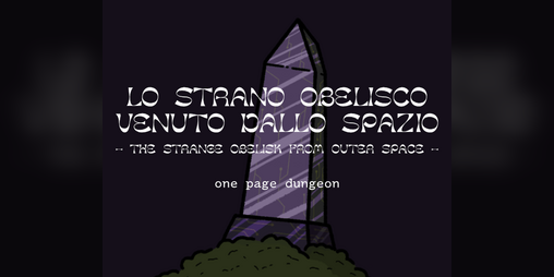 Cover image for lo strano obelisco venuto dallo spazio