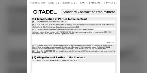 Cover image for Standard Employment Contract (For Mothership)