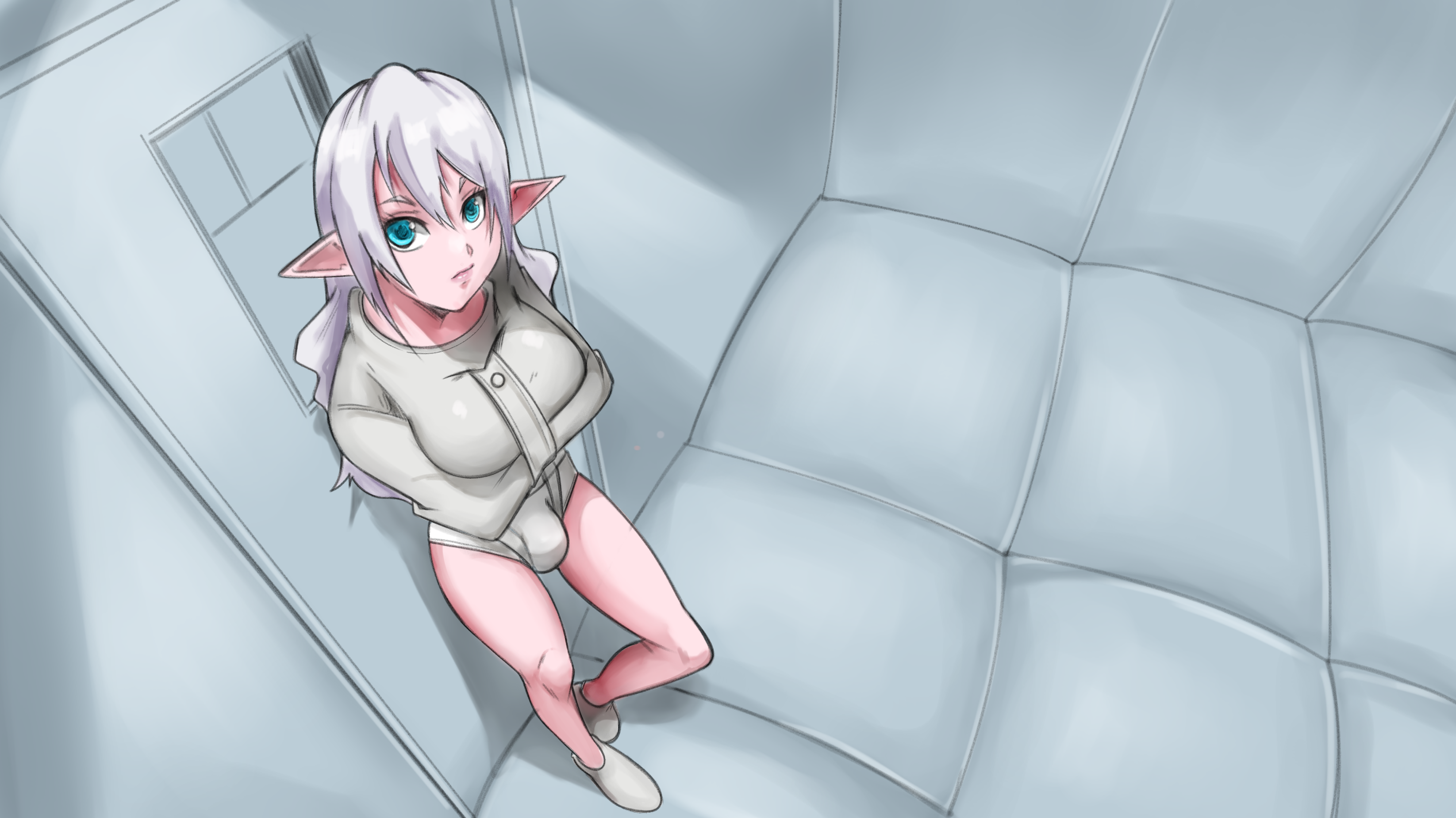 Cover art for Vela & The Futanari Asylum, an adult visual novel by Youshi