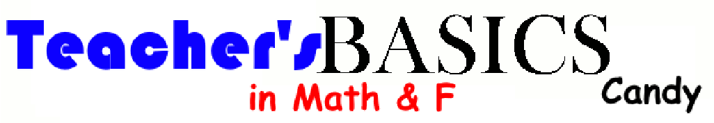 Teacher's Basics in Math & F (Candy)