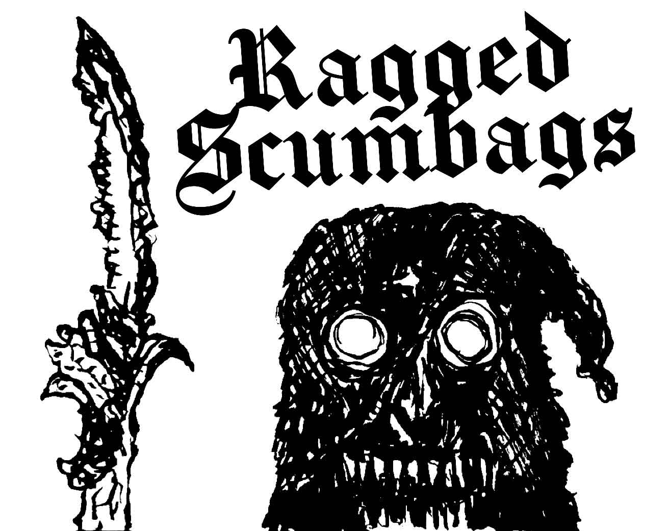 Cover image for Ragged Scumbags - A gang for Mörk Borg