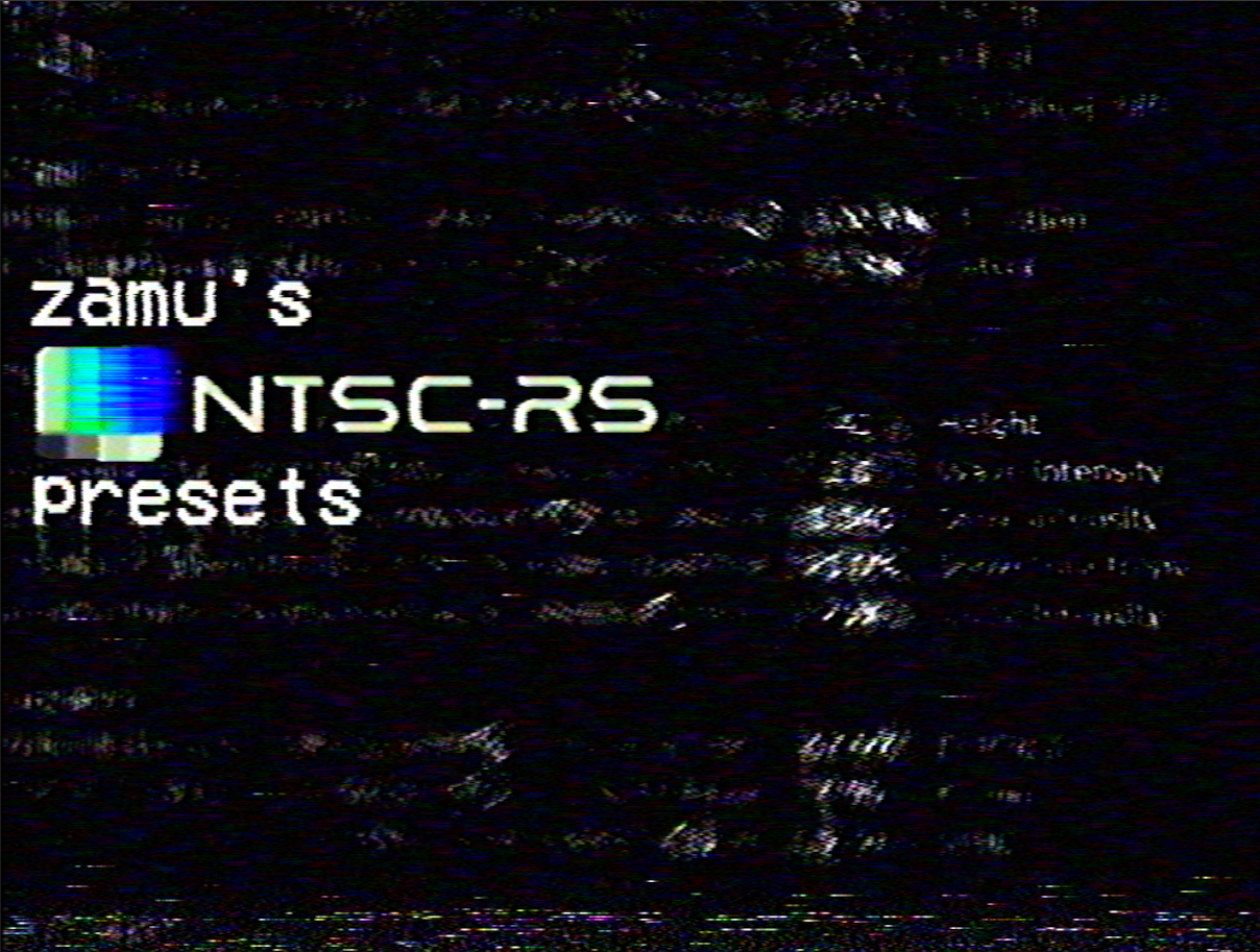 Cover image for zamu's ntsc-rs presets!