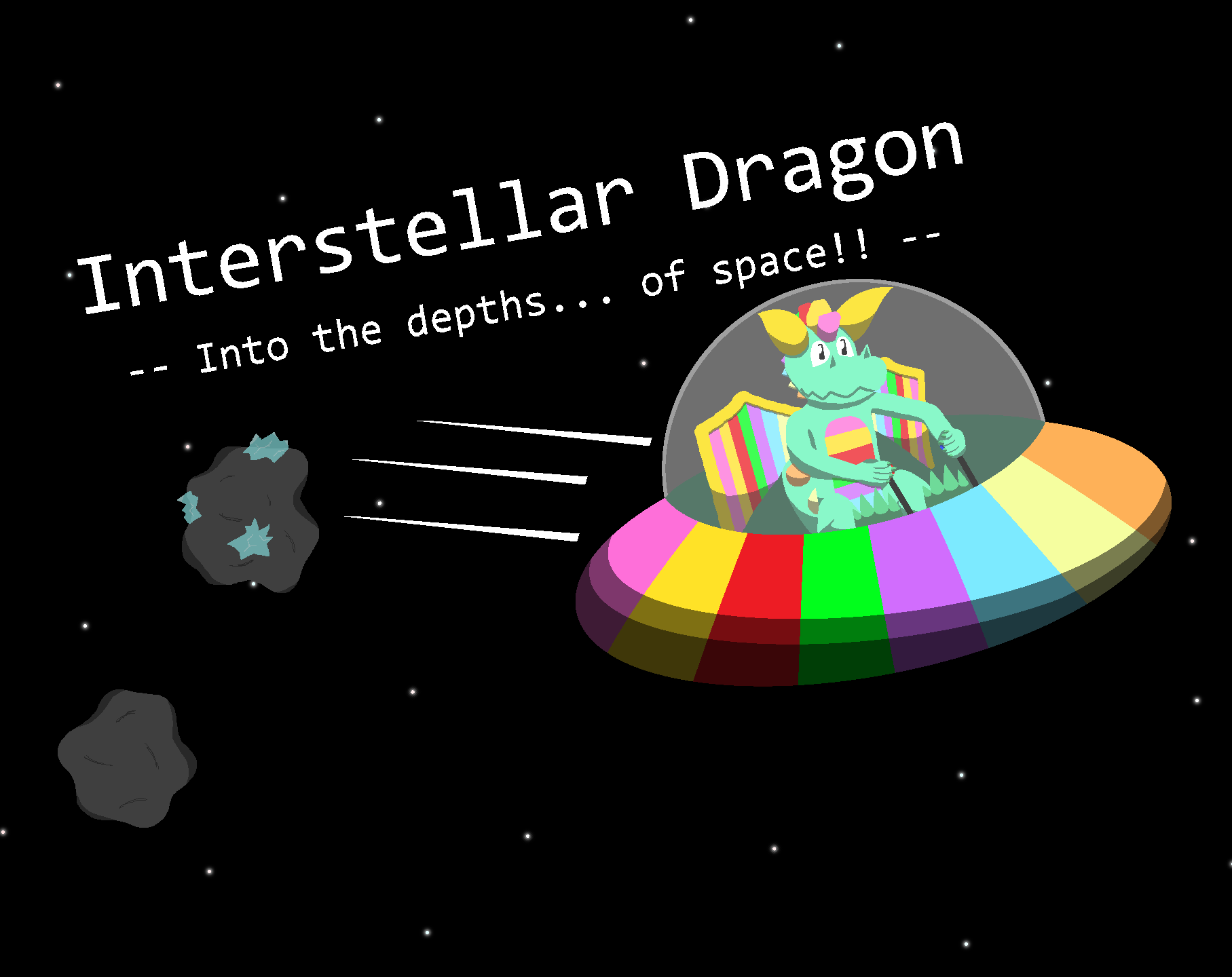 Cover image for Interstellar Dragon - Into the depths... of space! LD57