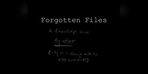 Cover image for Forgotten Files