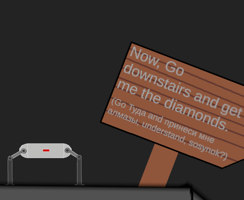 Cover image for A robot with funny physics goes down for a diamond
