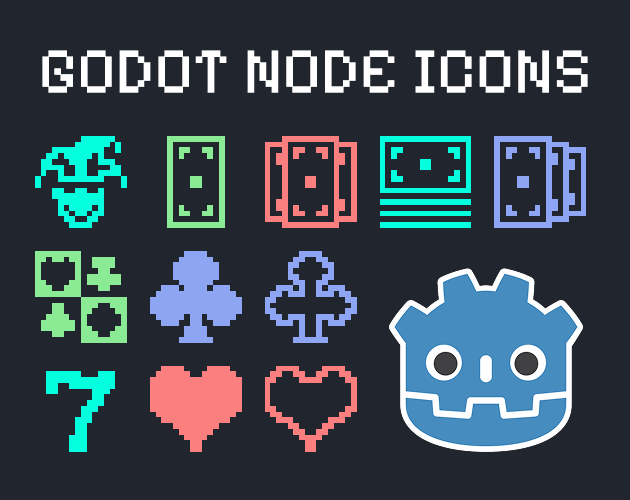 Godot Node Icons - Card Games & More by Greenhavensoftware