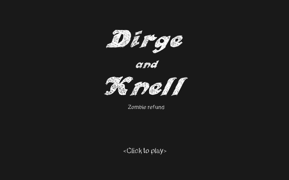 Cover image for Dirge and knell
