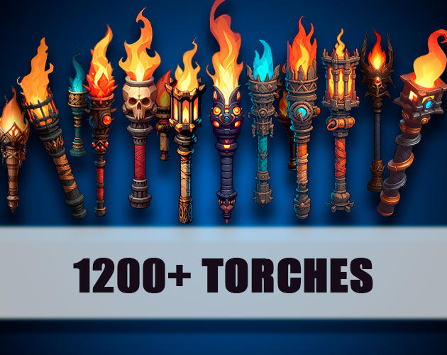 Pack 37 - Torches 1200+ Sprites by FortressSide