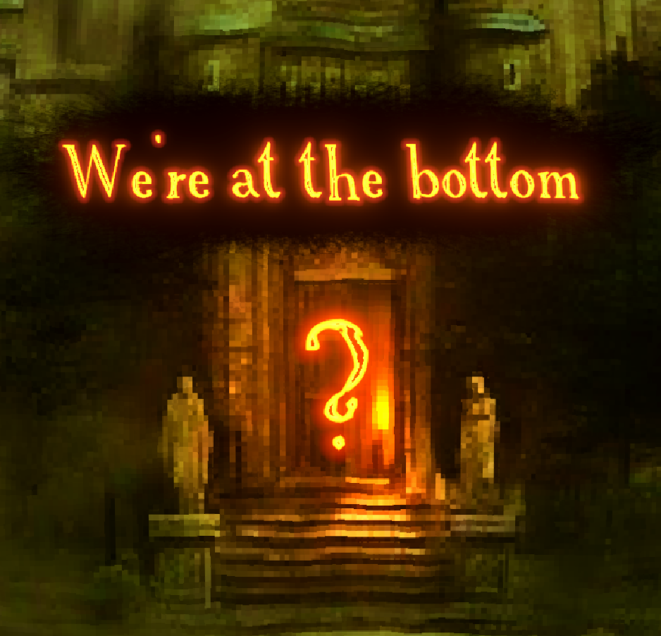 We're at the bottom