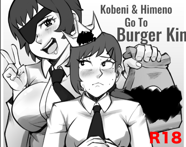 Cover image for Kobeni & Himeno go to [redacted] - Chainsaw man Vore Doujin Comic