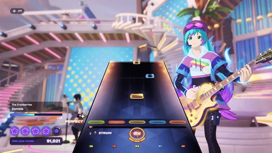 Miku playing Fornite