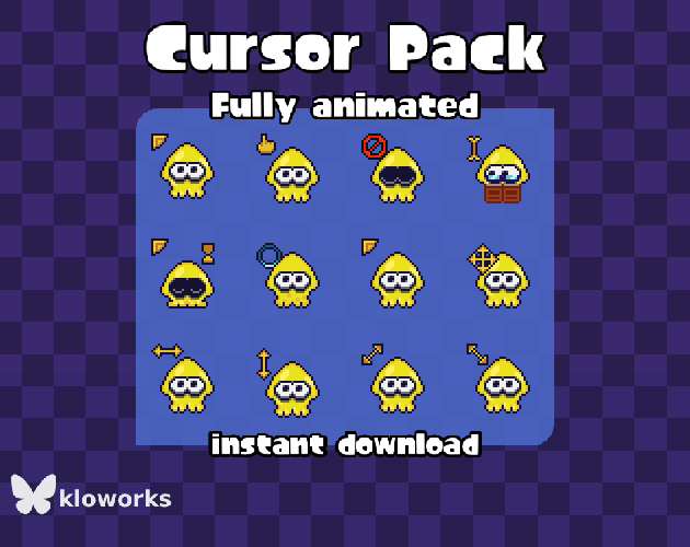 Squid cursor pack by kloworks