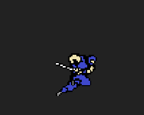 Pixel Art Ninja Spirte Sheet
